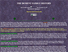 Tablet Screenshot of bementfamily.com